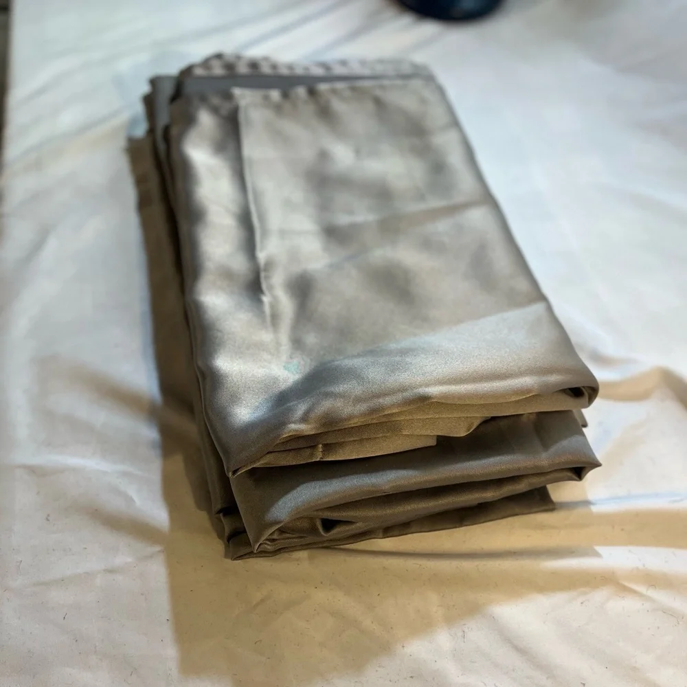 Elegant Gray black out curtains set of 4 63”